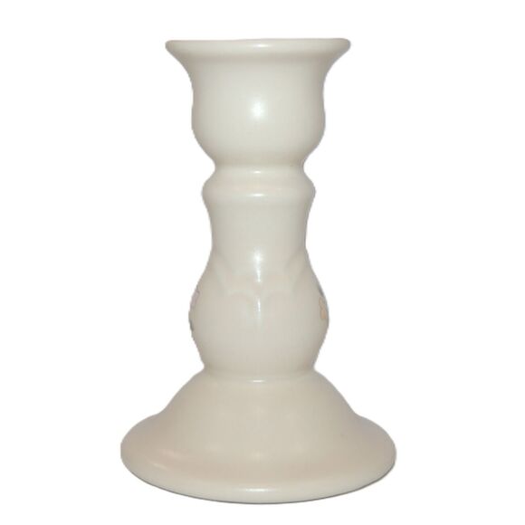 PFALTZGRAFF HEIRLOOM STONEWARE TAPER CANDLESTICK HOLDER PINK FLOWERS 5" TALL - Picture 4 of 6